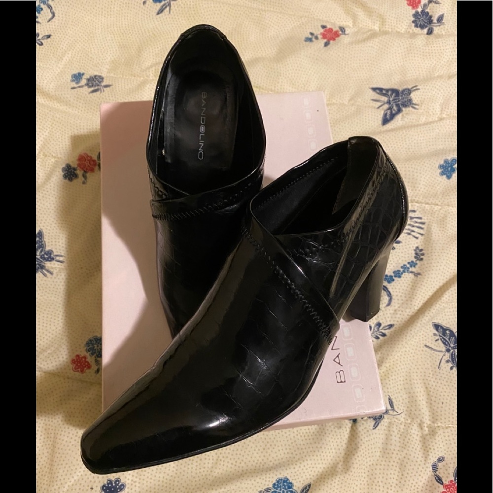 Bandolino Black Pattern Elegant Dress shoes